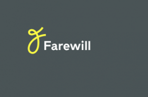 farewill logo on a dark grey background