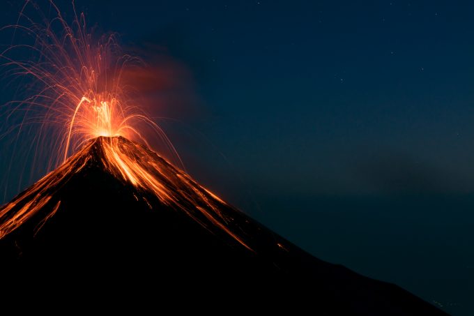 Volcano,Eruption,In,Guatemala