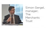a picture of simon gergel, manager of the merchants trust