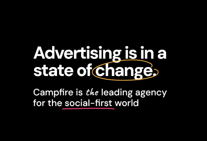 some marketing spiel on a black background