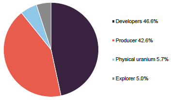 Figure 5: GCL portfolio split by sectoral allocation1