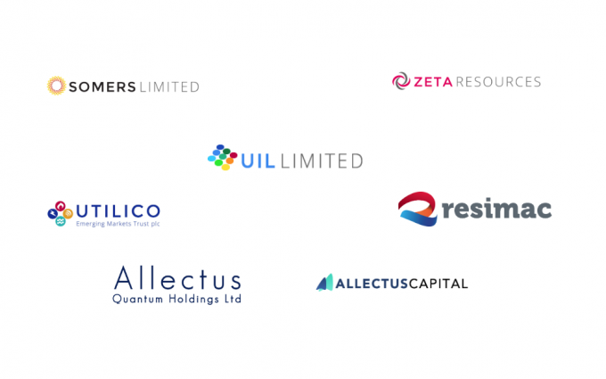 a collection of logos of the major businesses within UIL's porfolio