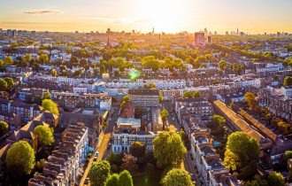 sunrise over London