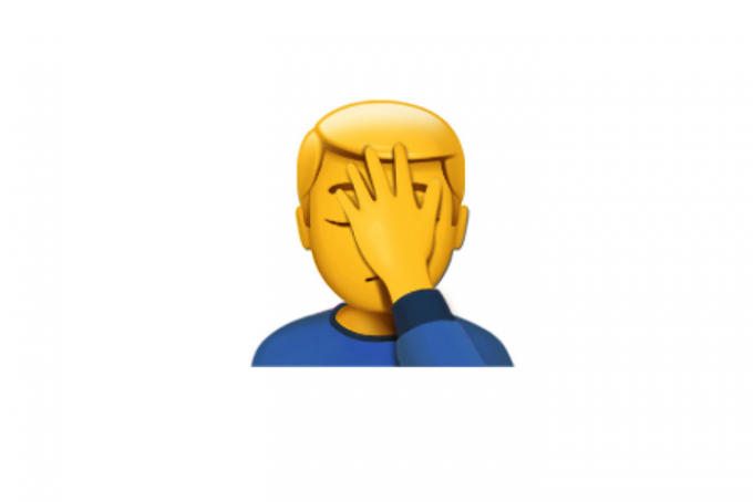face palm emoji