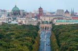 View dow unter den linden towards brandenburger tor