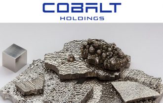 a picture of cobalt metal with cobalt holdings logo