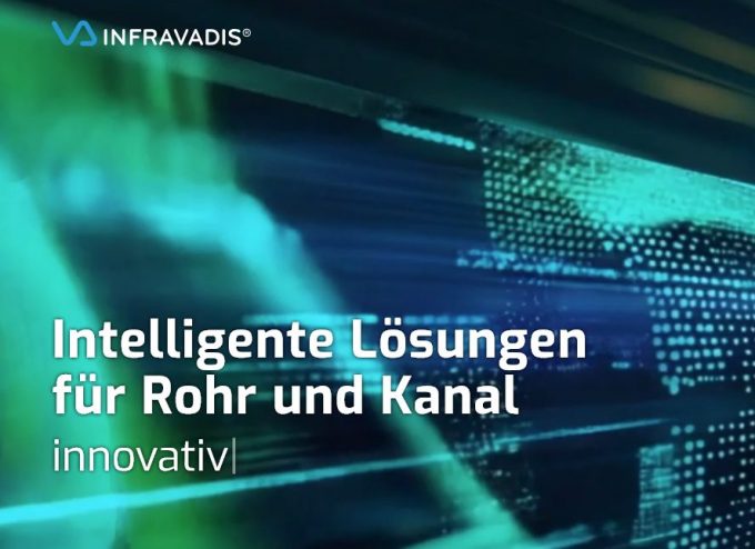 the infravadis logo superimposed on a 'digital pipe' image