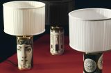 lamps with classic fornasetti face images on them