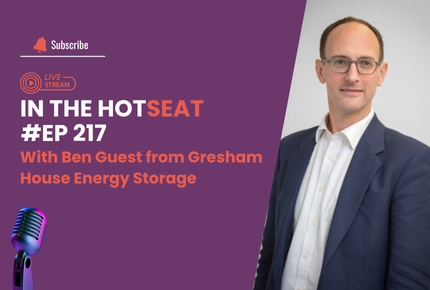 Ben Guest from Gresham House Energy Storage