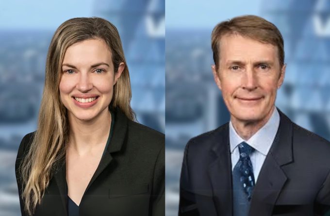 headshots of laura foll and james henderson