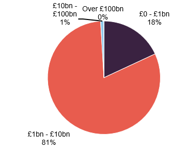Figure 9: MRC split by market cap at 31 August 2026